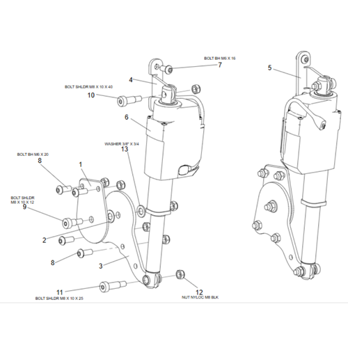 POWER BACK KIT MPS SEAT STD ARMS