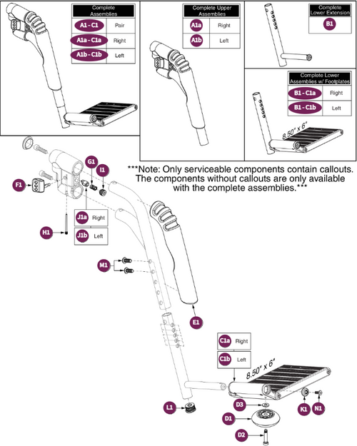 70°Style#8 Swing-away w/8.5"x6" Footplate