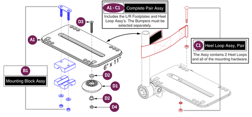Style#8 Multi-axis Footplate, 6" x 11"