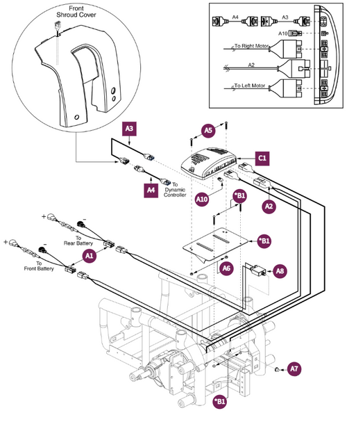 Dynamic Electronics Assy, Jazzy 614 HD