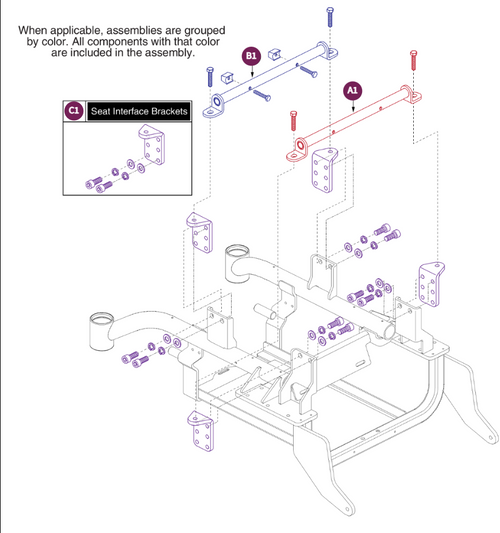 Seat Tower Assy, Elite 14