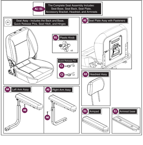 Black Vinyl, CRS, Hi-Back, 22"Wx18"-20"D