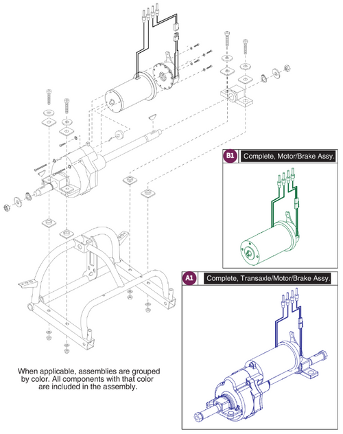 Drive Assy, JD, For S40X/S44X Models
