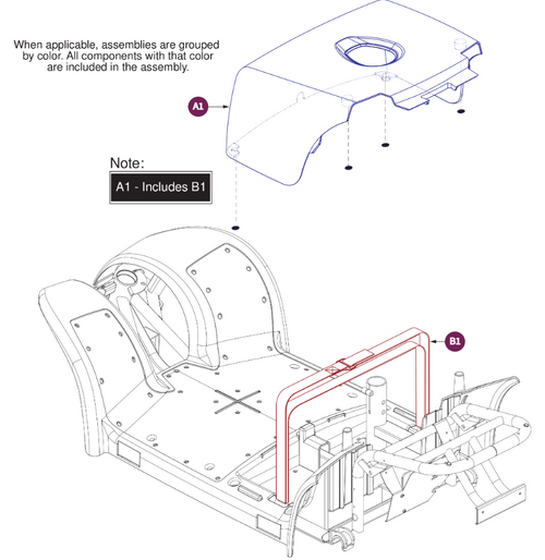 Battery Box Assy, Pursuit2  Models with Phase 3