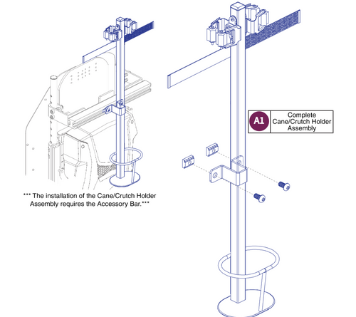 Cane / Crutch Holder, TB3