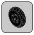 5-Spoke, 14 x 4 Drive Wheels (Knobby Tire)