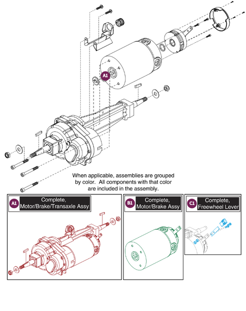 Motor Assy - T5-8 (15KPH),Pursuit Sport-MV714
