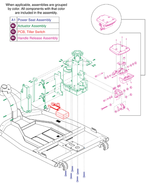 Power Seat & Lock-up Assy