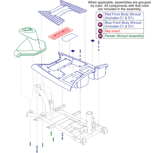 Front Shroud Assy for S40X Models