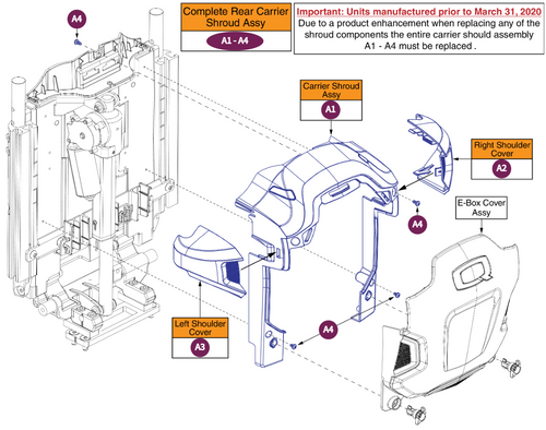 Carrier Shroud Assy, TB3 Redesigned Back