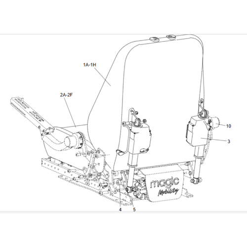 MPS PWR Rec MPS Seat Flexi Arms