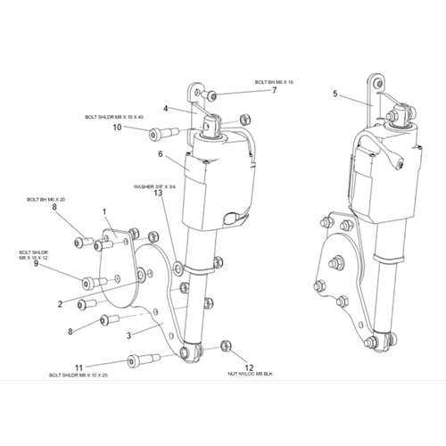 Power Back Kit MPS Seat STD Arms