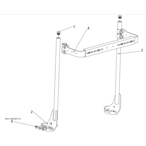 REHAB FIXED CANES ASP FOR STD ARMS