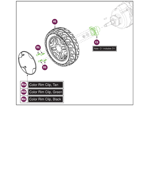 Rear Wheel Assy. Solid
