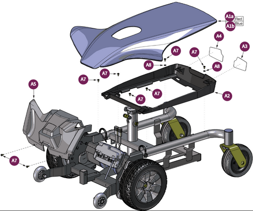 Painted Shroud Assy,Elite ES/Sport Portable