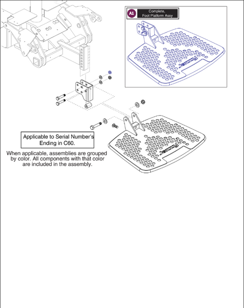 Foot Platform Assy, Low Cost, Group 2