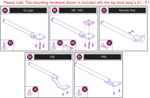Fixed Joystick Mounts, Quantum Joysticks