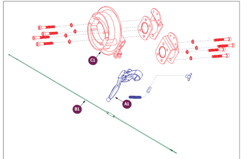 Hand Brake Assy, BAJA Raptor 2