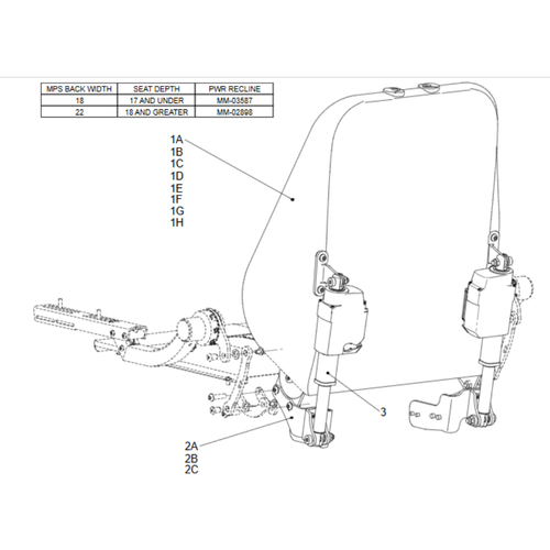 MPS PWR REC ASP FLEXI ARMS