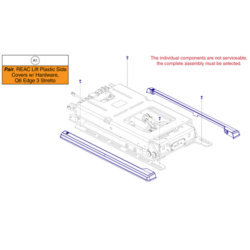 Q6 Edge 3 Stretto Plastic Side Covers,REAC Lift
