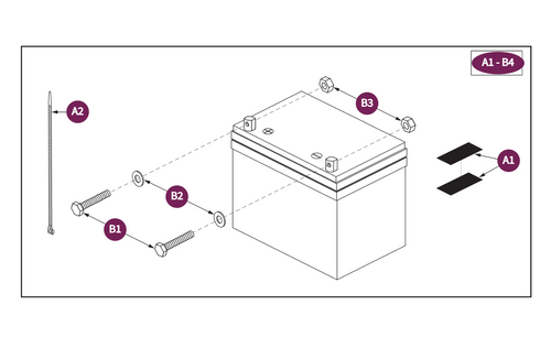 Universal, NF-22, AGM, Battery Assy