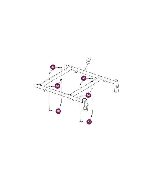 H-Frame-Recl Seat-H-Frame ELR SA Tap Pin x 16W