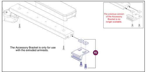 Armrest Acc Mount, V3 Flip-back Armrests, TB3/4