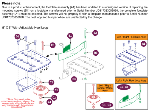 Angle Adj Footplate,5"x6" Style#7 SWA Style#12 ELR