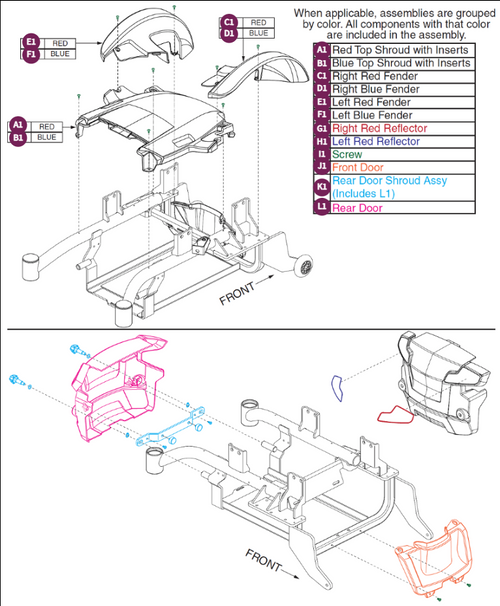 Shroud Assy, Elite HD