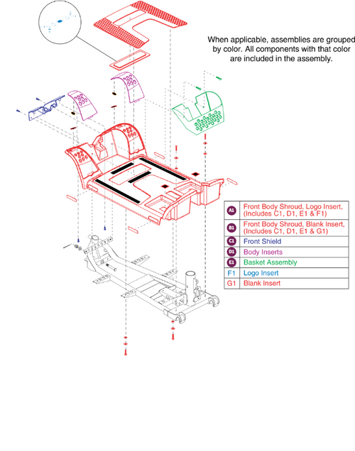 Front Shroud Assy, 4 Wheel, Version 2,