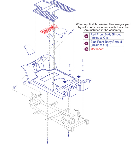 Front Shroud Assy for S44X Models