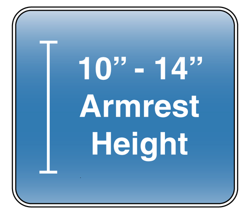 10"-14" Height HD Removable Armrests