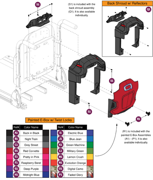 Electronics Box, Redesigned, for Back Canes