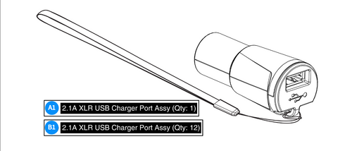 XLR USB Charger Port