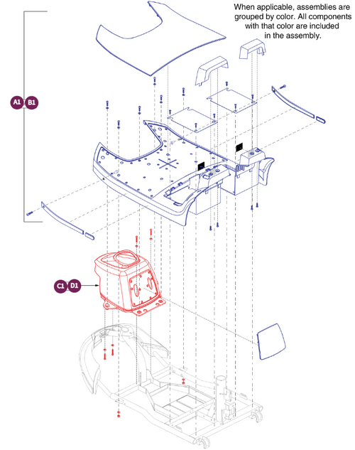 3 Wheel Front Body Shroud Assy, Victory 10.2