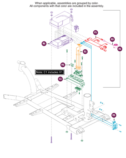 Controller Electronics Assy, R-Series, Go-Go LX
