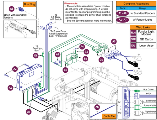 QL3 Base Electronics,TB4 Seat w/ Accu-trac Motors,