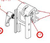 BRACKET, UT MOUNT ASSY HEAD SUPPORT, PERMOBIL (325707)