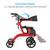 NOVA GEMINI 2 in 1 ROLLATOR TRANSPORT CHAIR