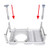 Combination Padded transfer bench-commode pic2