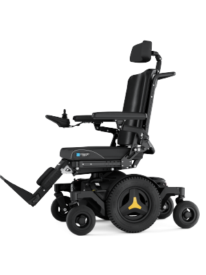 Quantum J6 Power Wheelchair Power Tilt and Articulating Foot Platform