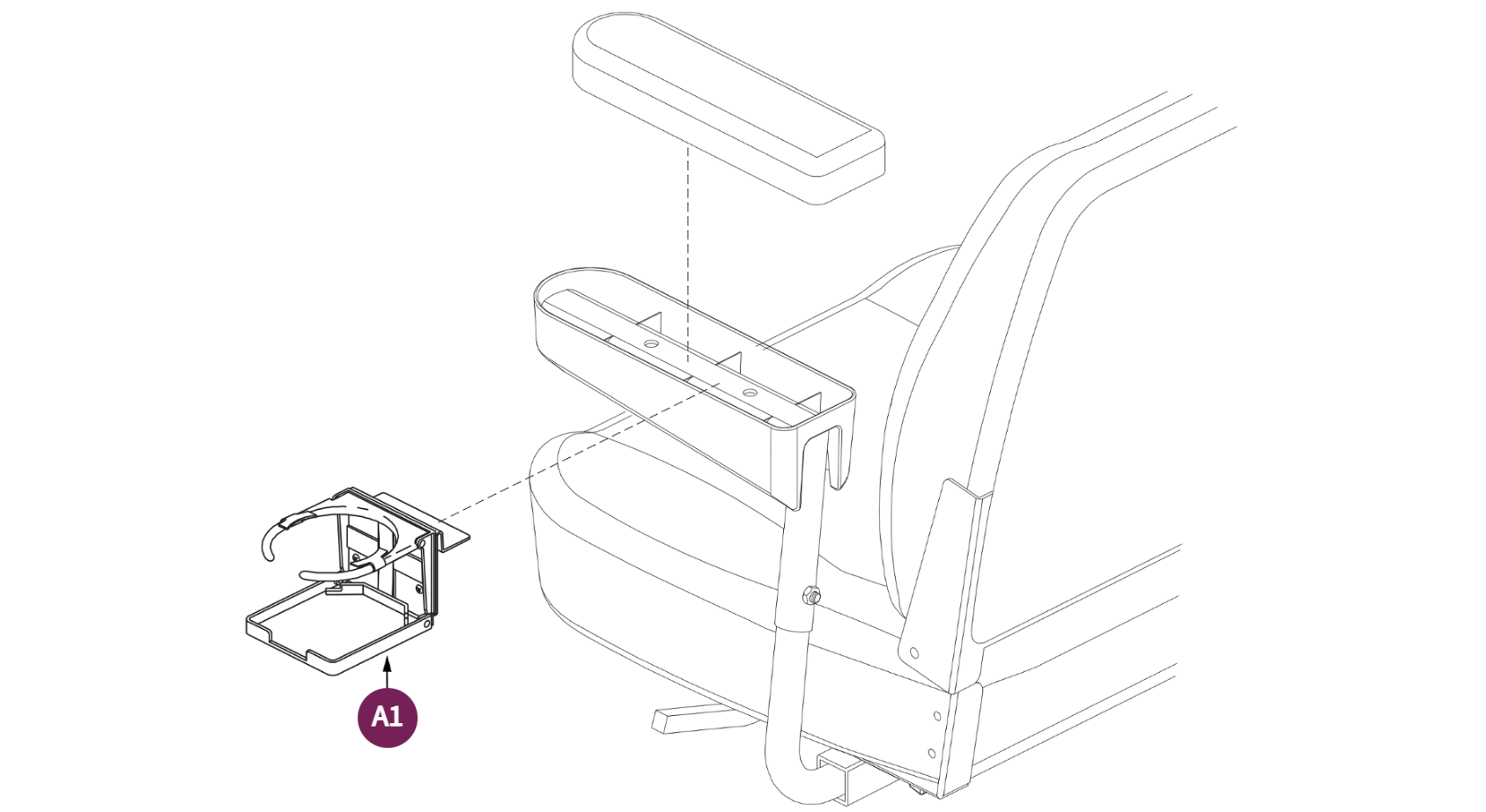 B-Style,Deluxe Contour,22"W Seats