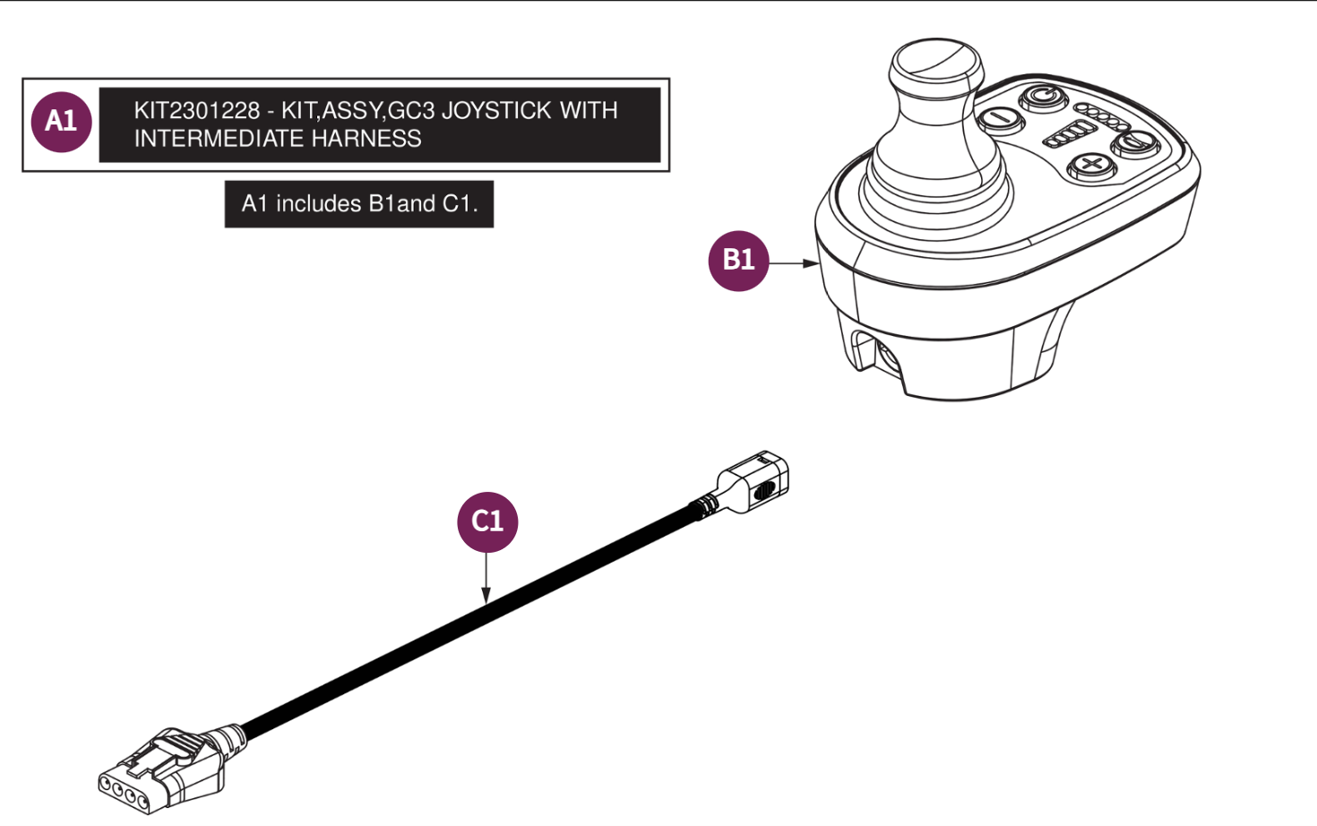 GC3, JSM Joystick Kit Assy