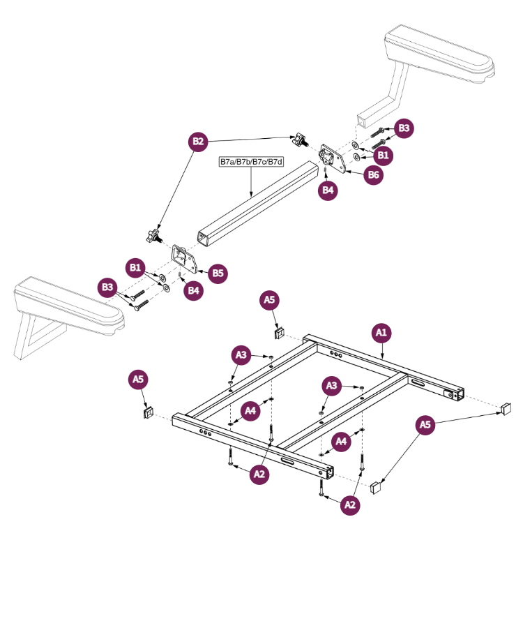 HFrame-Pinchless Hinge Solid Seat Sq Frame 22-28W