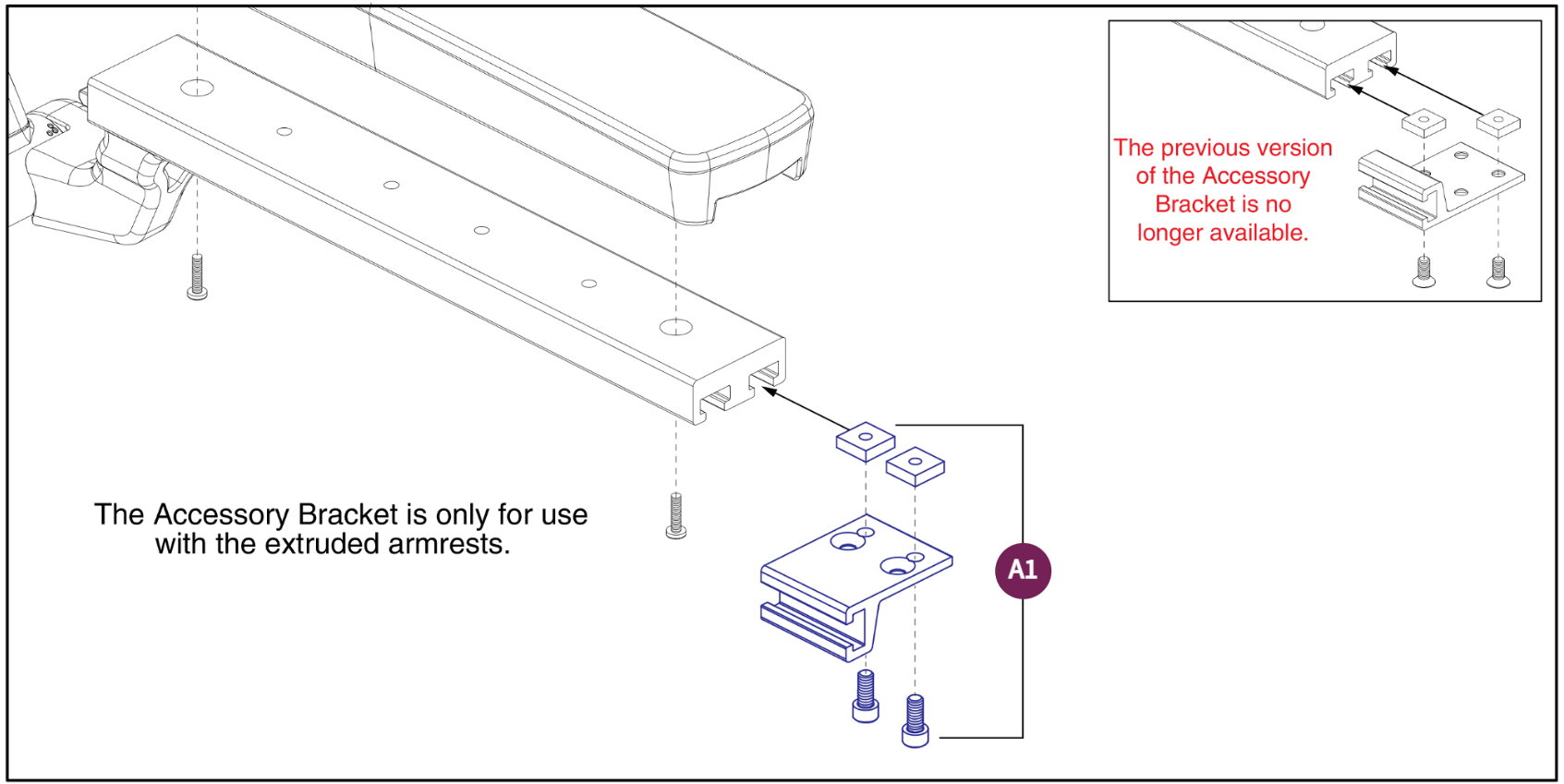 ArmrestAccessoryMount,V3 Flip-back Armrests,TB3/4
