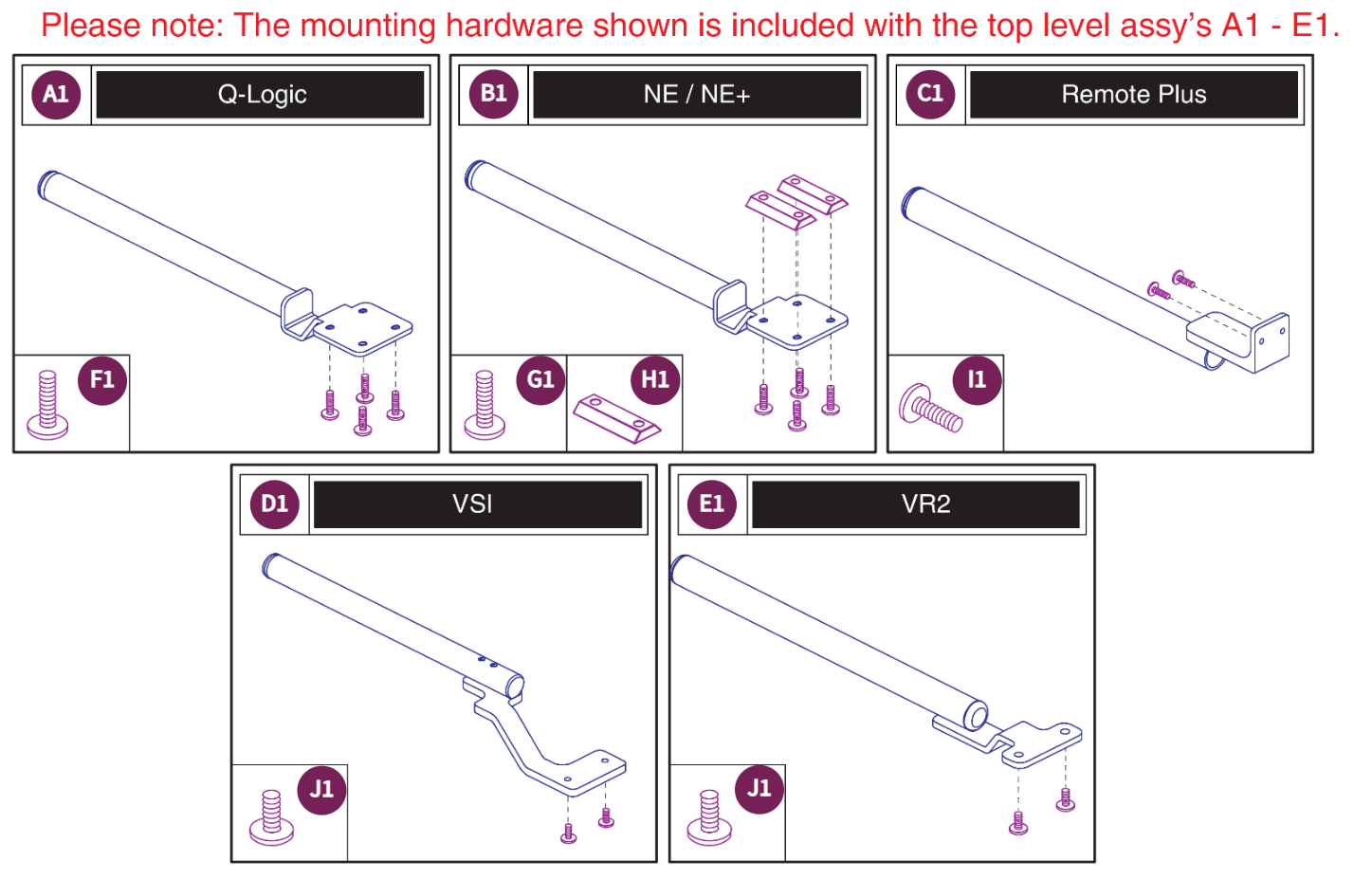 Fixed Joystick Mounts, Quantum Joysticks