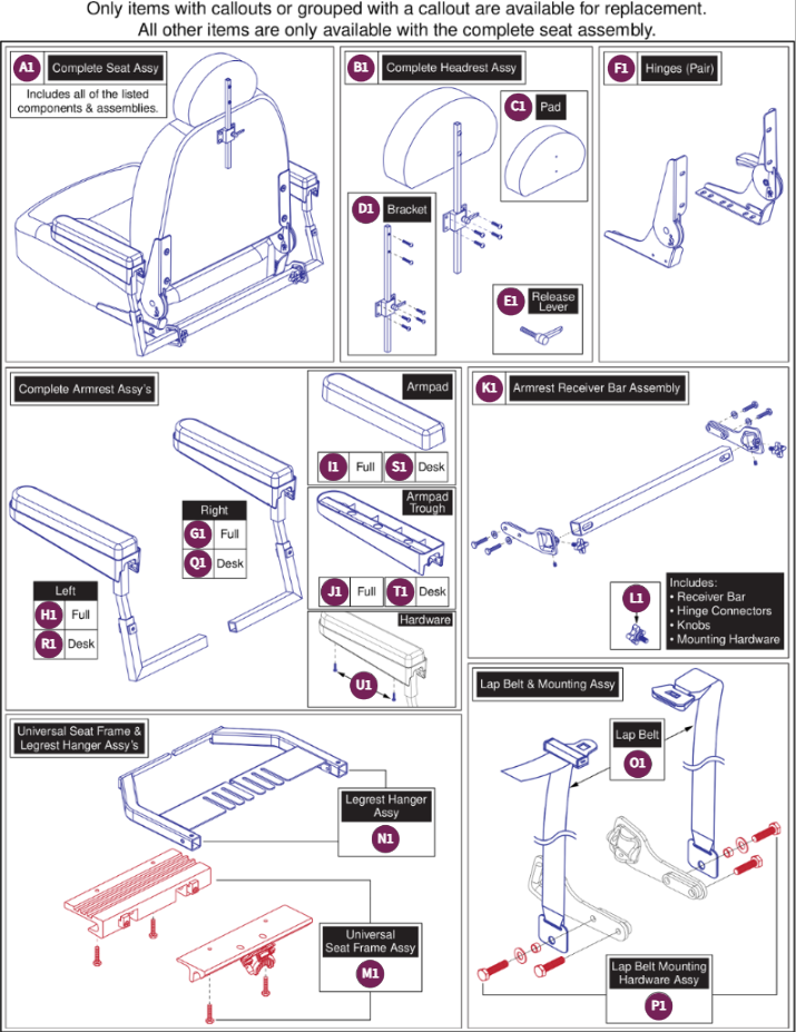 18"Wx18"-20"D FoldFlat Hi-Back,115° Ltd. Recl