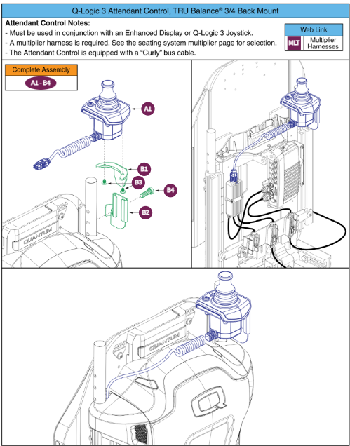 Q-Logic3 AttendantControlTRUBalance3/4 BackMounted