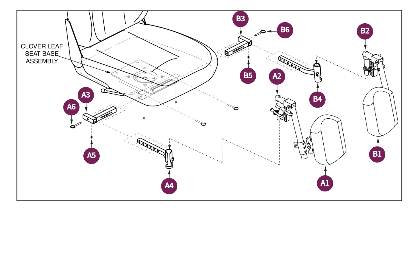 Style #12 ELR w/Residual Limb Support,Clover Leaf