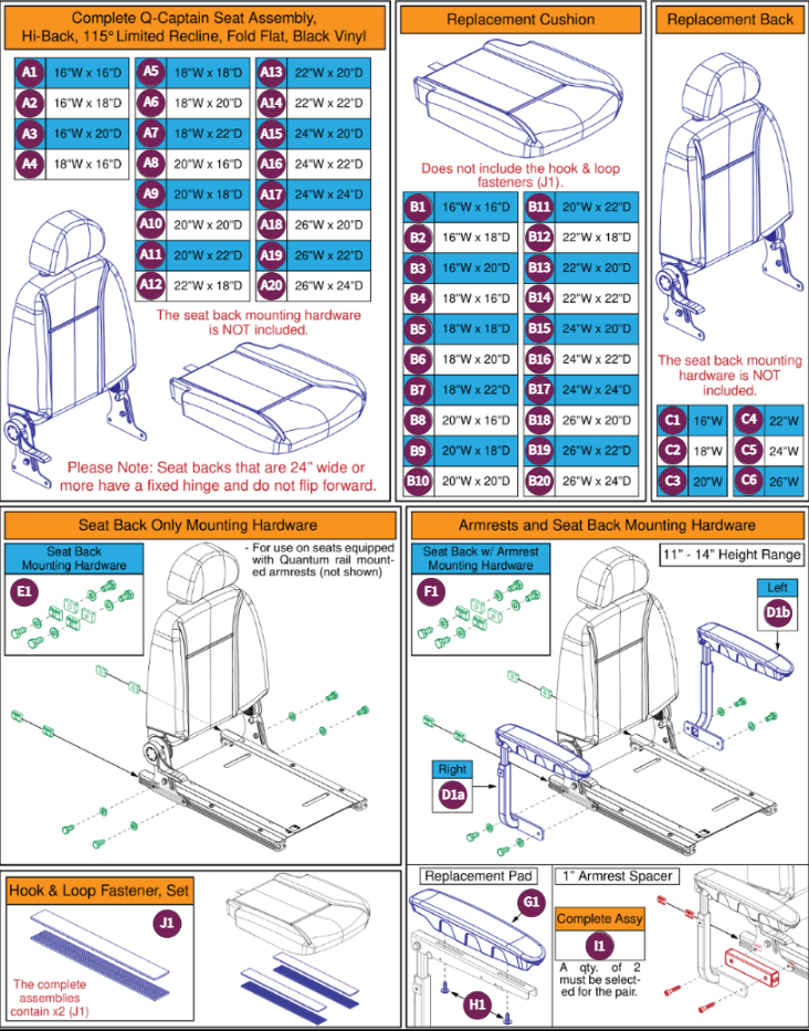 Q-Capt,Hi-Back,115LTD Recl,Black Vinyl